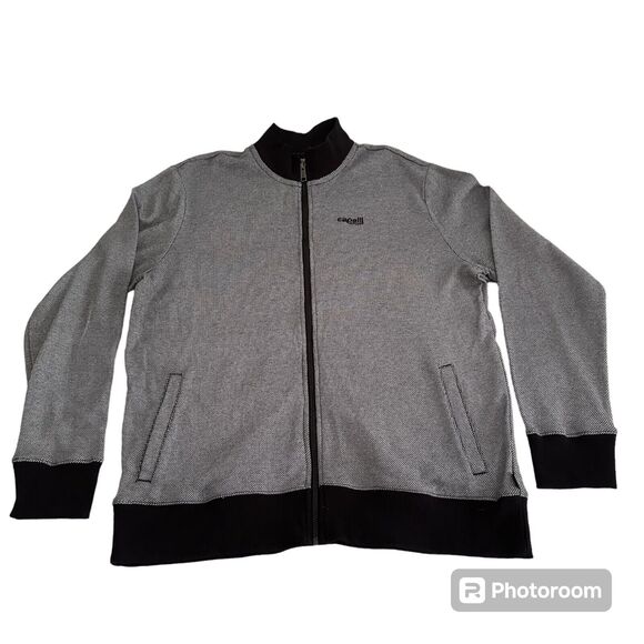 Cqpelli Sport Jacket Uptown Training Soccor Men's Size XL Black Gray Full Zip - Picture 1 of 5